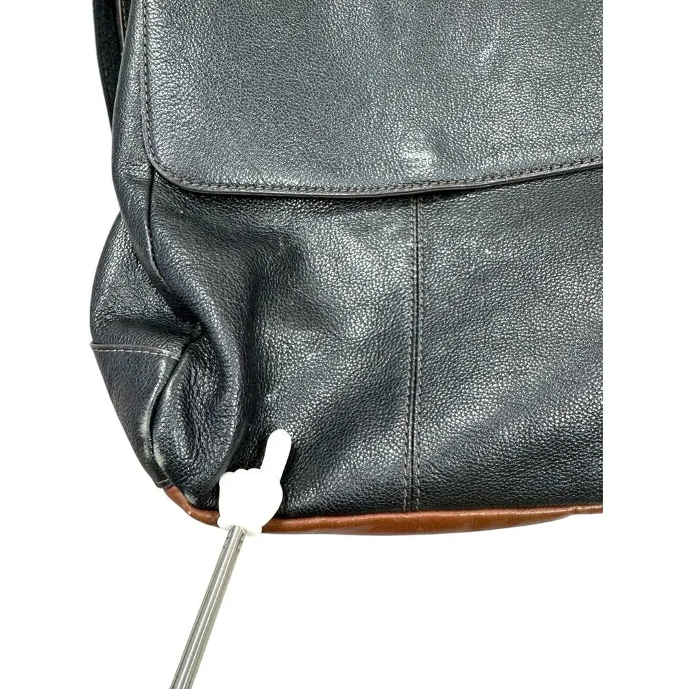 Fossil Claire Leather Mini Backpack Purse Black Brown Small Bag Adjustable